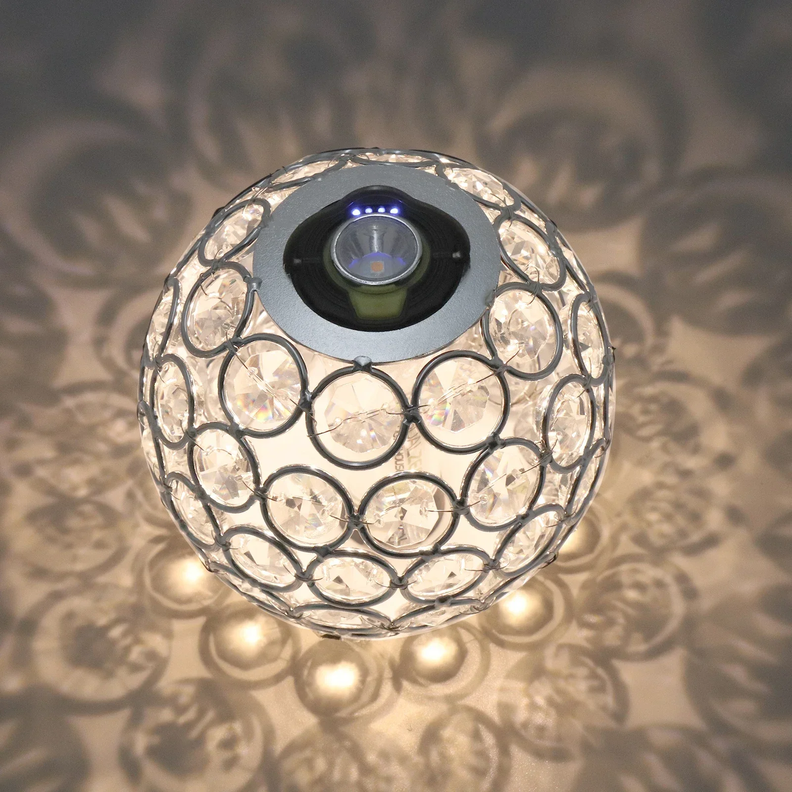 Paralume In Cristallo Per Obiettivo Zero Lantern Round Hollow Shadow Outdoor Camping Glamping Lantern Light Atmosphere Paralume