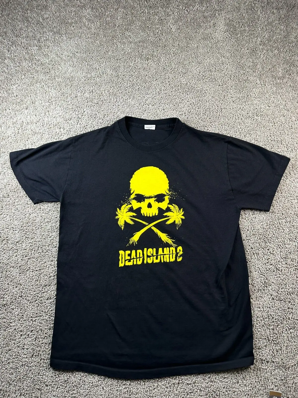 Dead Island Shirt Uomo Extra Large Black Yellow Game Stop Promo Deep Silver Maniche Lunghe