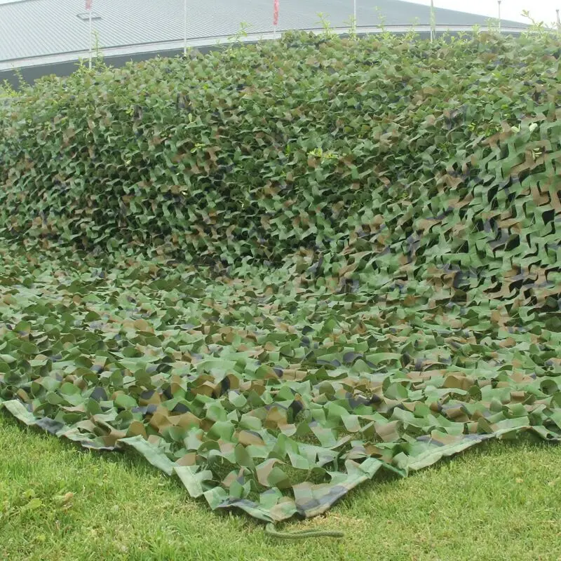 Caccia Tattica Reti Mimetiche Militari Woodland Camo Reticolato Campeggio Riparo Parasole Giardino Copertura Auto Tenda Ombra