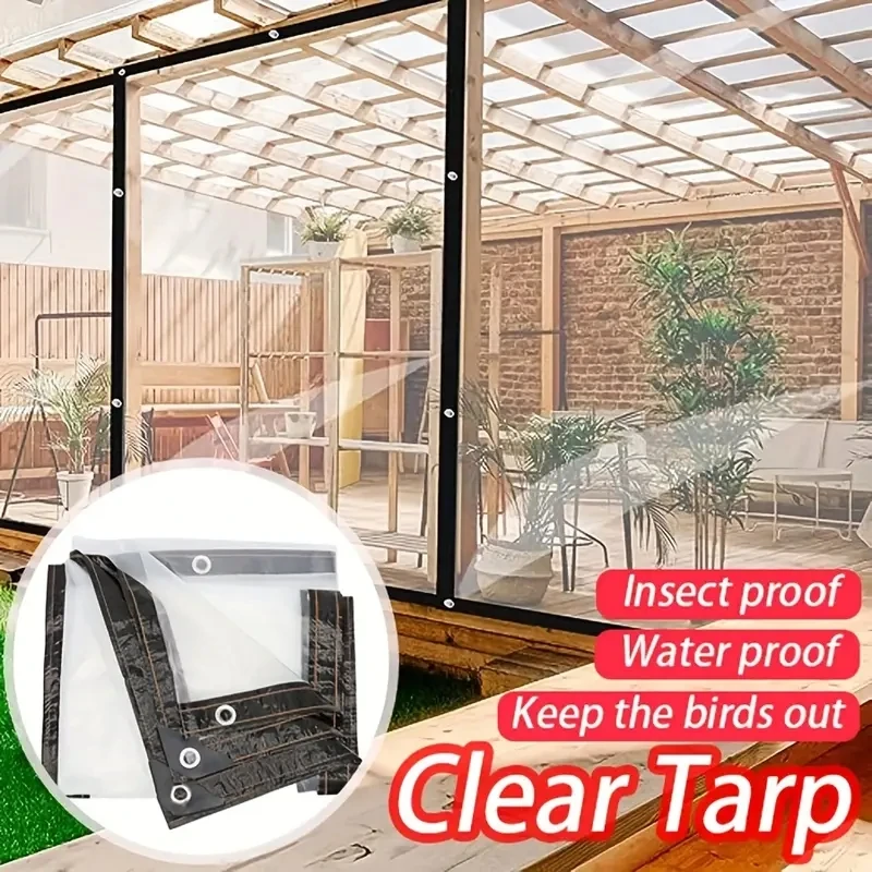 Giardinaggio Plastica Trasparente Riparo Film Esterno Impermeabile Telo Panno Terrazza Succulente Isolamento Tenda Balcone Tende Da Sole Telo