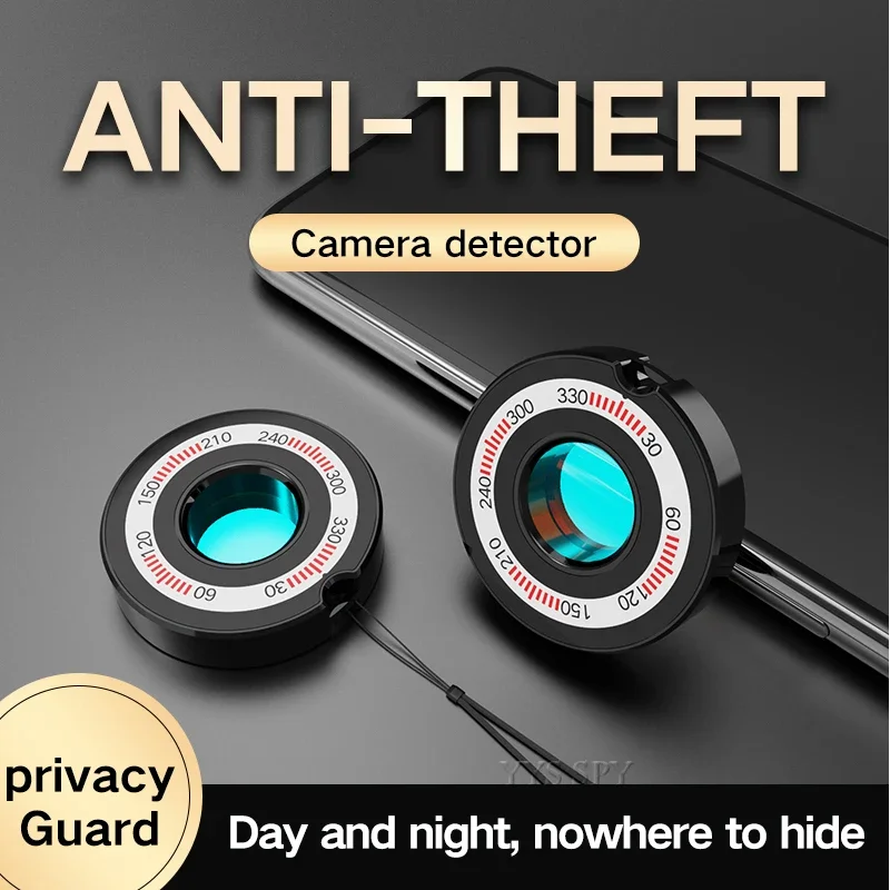 Nuovo Mini Anti Spy Telecamera Nascosta Rilevatore Di Lenti Sound Light Vibration Alarm Scanner Candid Ladro Micro Secret Cam Small Finder