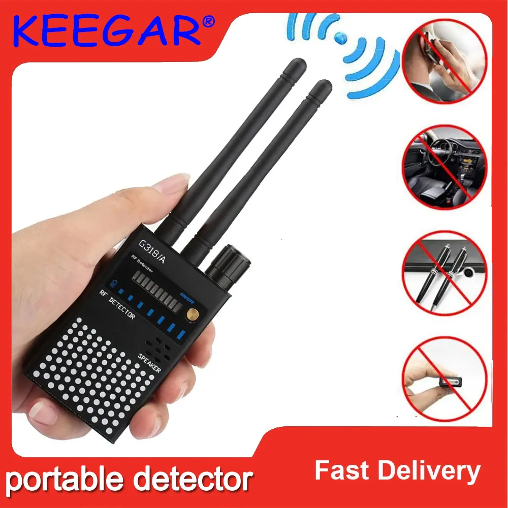 Rilevatore Anti Spia Fotocamera Scansione Di Frequenza Spia Mini Rilevatore Di Camma Nascosta Gsm Audio Bug Finder Hacking Spy Gadgets Professional
