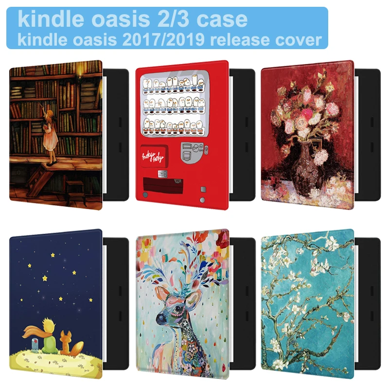 Magnetico Dipinto Della Copertura Della Cassa Misura 7 "Kindle Oasis 2017/2019 Ereader Per Kindle Oasis 2 3 Auto Sleep/Wake Copertura Delicato