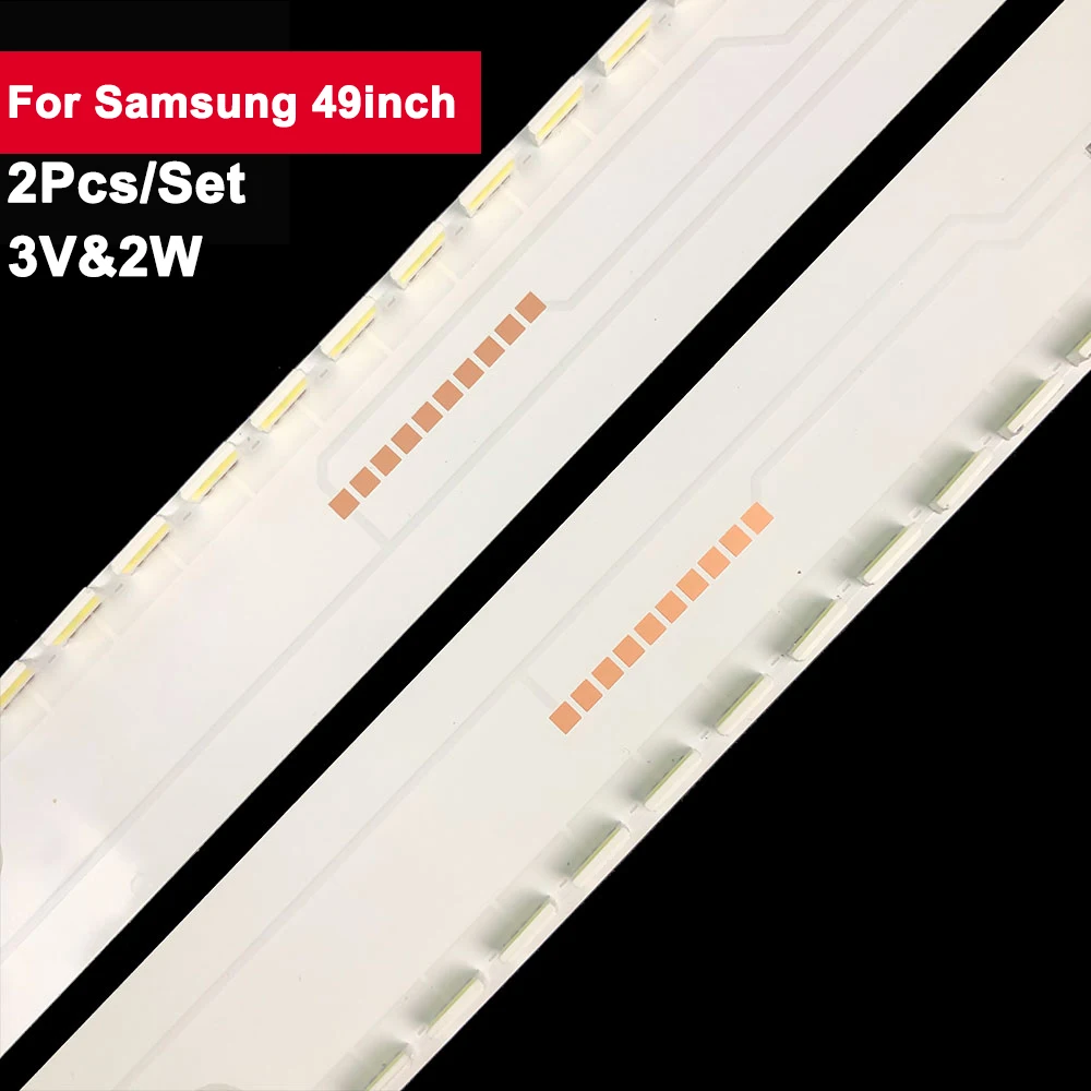 532Mm 2 Pz/Set Retroilluminazione Tv Per Samsung 49 Pollici Bn96-39671A Striscia Luminosa A Led Ue49Ku6500 Un49Ku6500 Ua49Mu6500 Ue49Mu6470 Ue49Mu640
