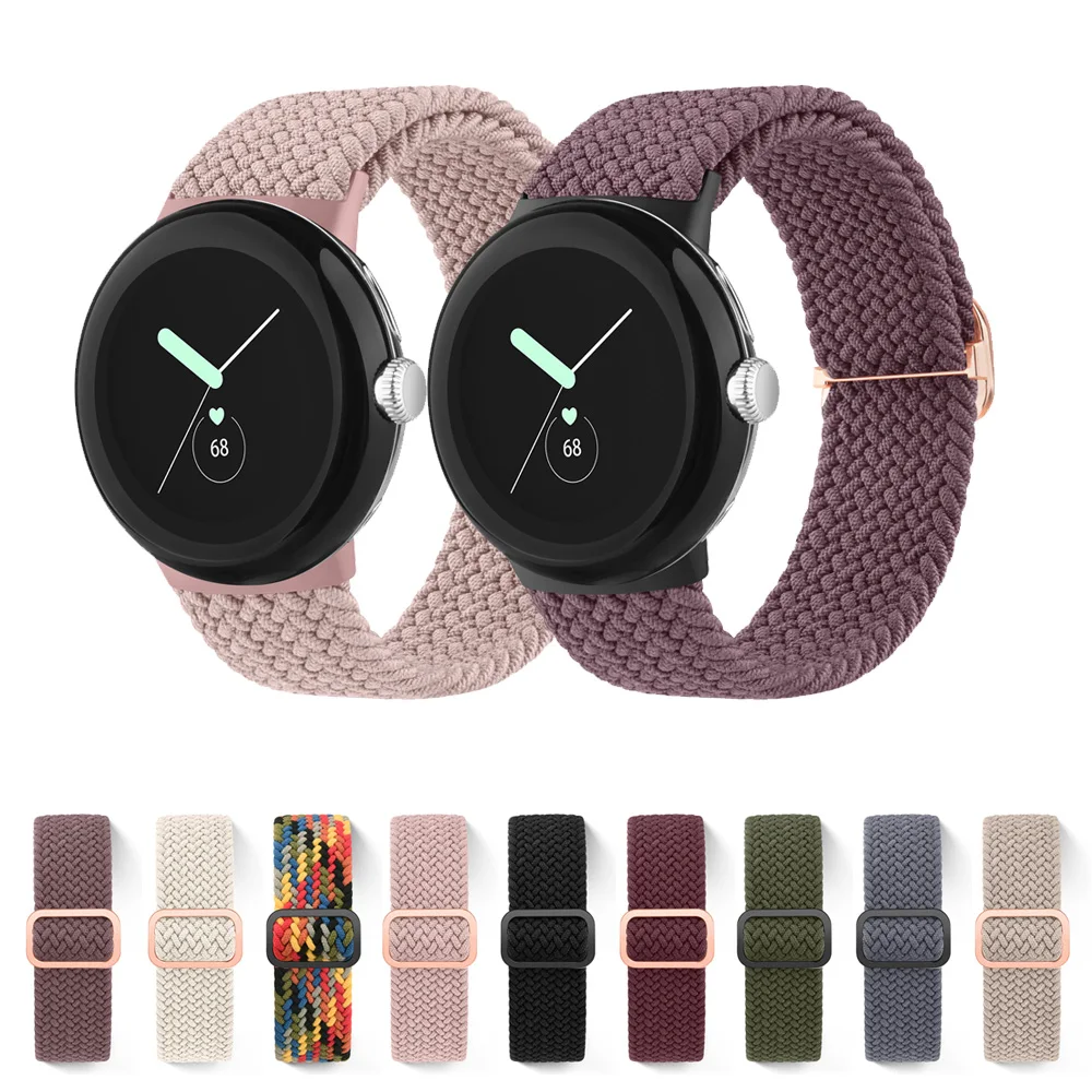 Cinturini Intrecciati Solo Loop Per Google Pixel Watch Strap Bracciale Braccialetti Elastici Regolabili Per Google Pixel Watch 2 Watchband
