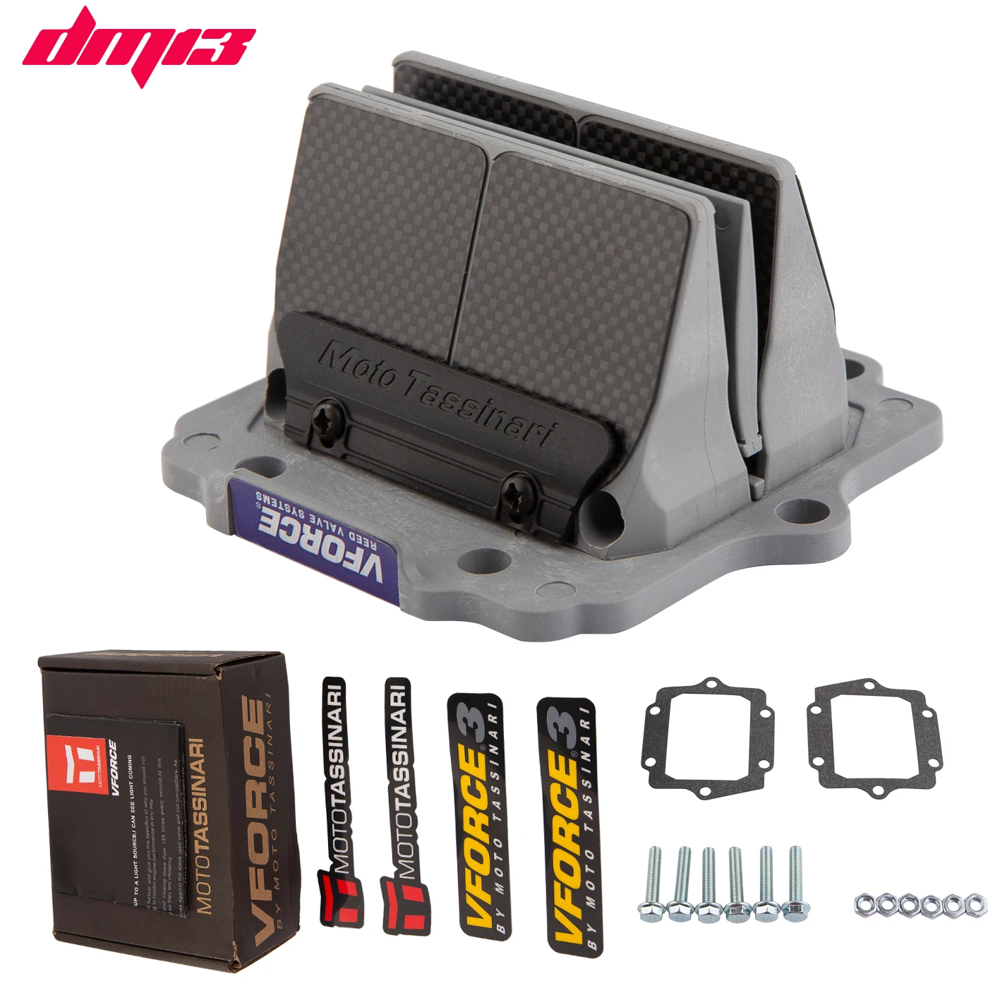 Moto Vforce 3 Valvola Reed In Fibra Di Carbonio Dm13 Per Kawasaki Kdx 200 220 Kx250 Kmx 125 Kmx 500 Per Ninja Krr Zx150 / Krz150