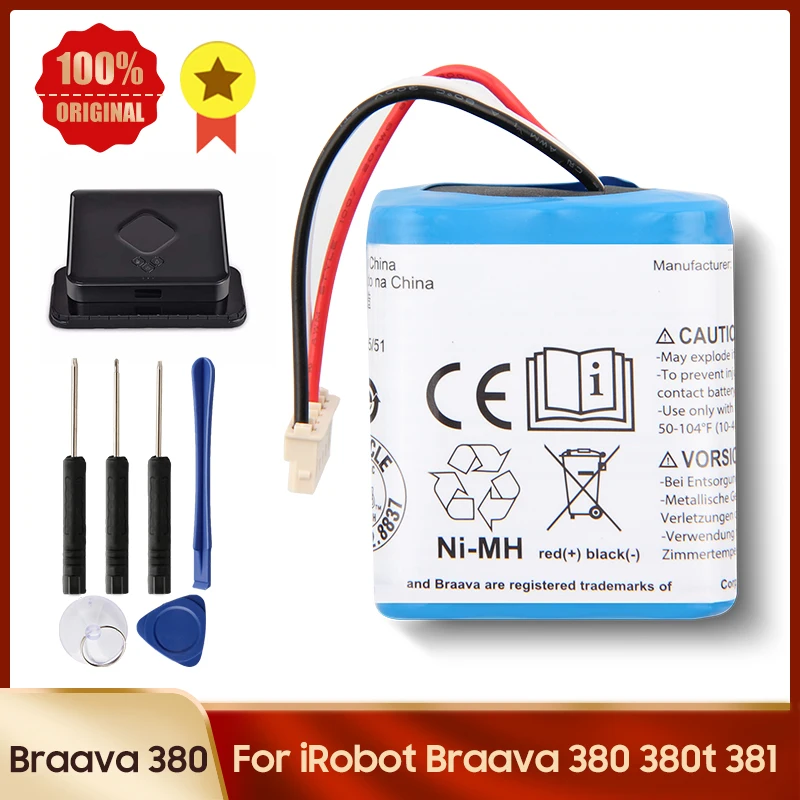 Per Irobot Roomba 380 Braava 380 390T 380T 381 Mint 5200C 5200 Nuova Batteria Di Ricambio 2000Mah 7.2V