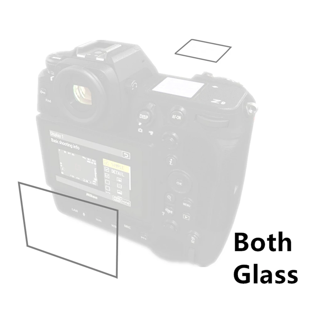Proteggi Schermo Lcd In Vetro Temperato Z9 Testato Cover Autoadesiva Per Nikon Z 9