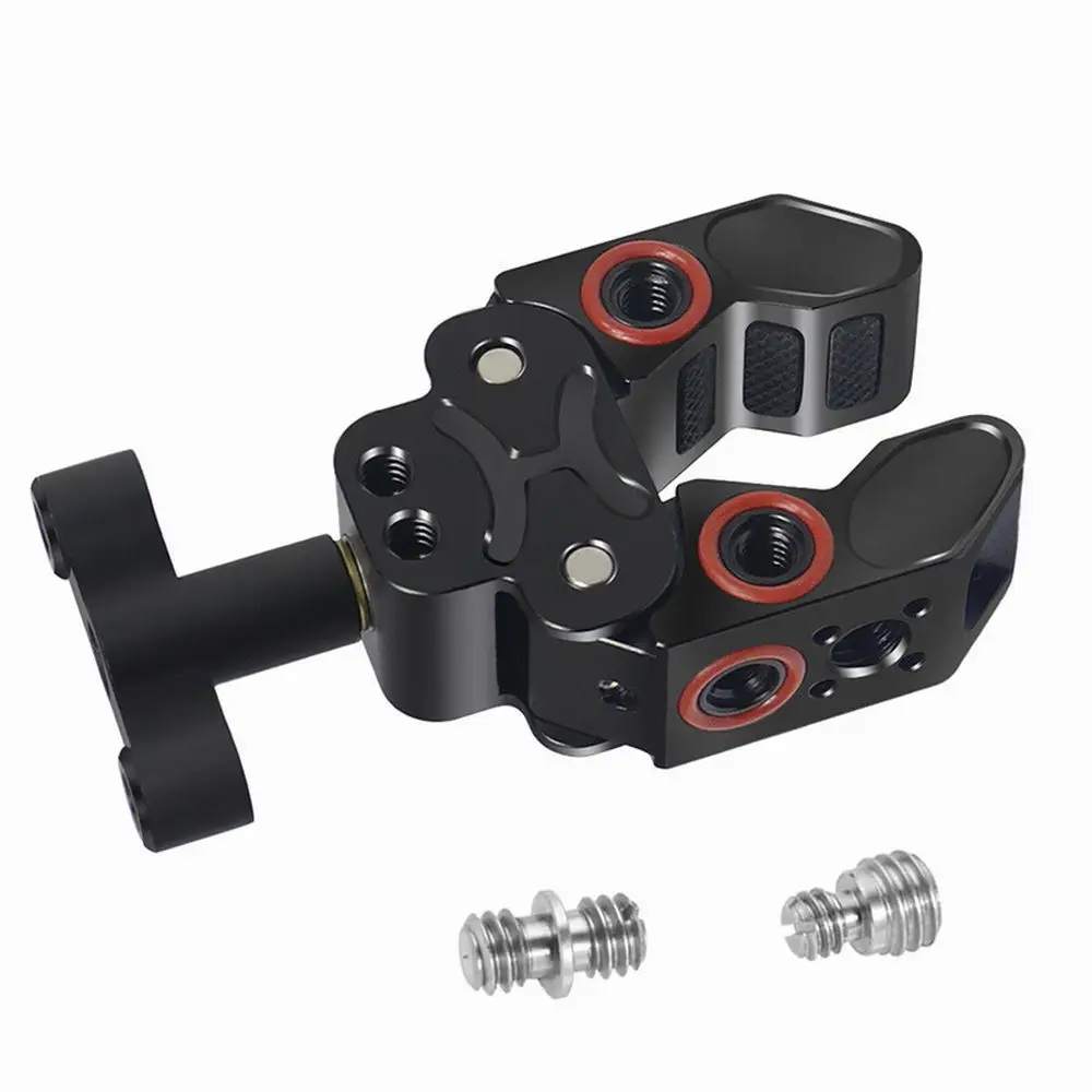 Super Clamp Crab Pinze Clip 1/4 3/8 Arri Cold Shoe Magic Arm Light Slr Camera Treppiede Ombrello Barre Trasversali Supporto Per Staffa Per Monitor