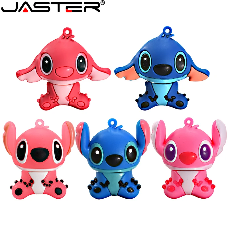 Jaster Cute Mini Usb Flash Drives 64Gb Cartoon Blue Flash Memory Stick 32Gb Pen Drive Pink Storage Esterno 16Gb Portachiavi Gratuito