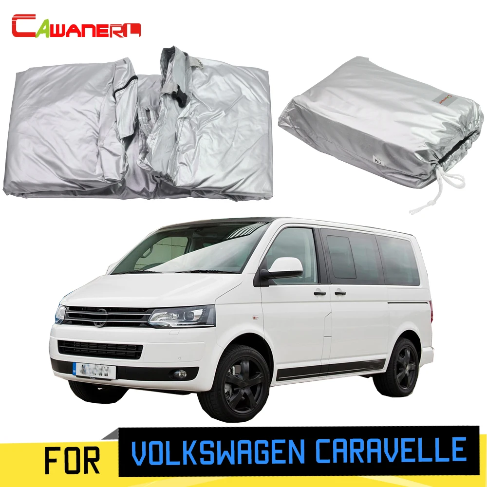 Cawanerl Full Car Cover Mpv Outdoor Sun Scratch Rain Snow Protection Cover Antivento Per Volkswagen Caravelle