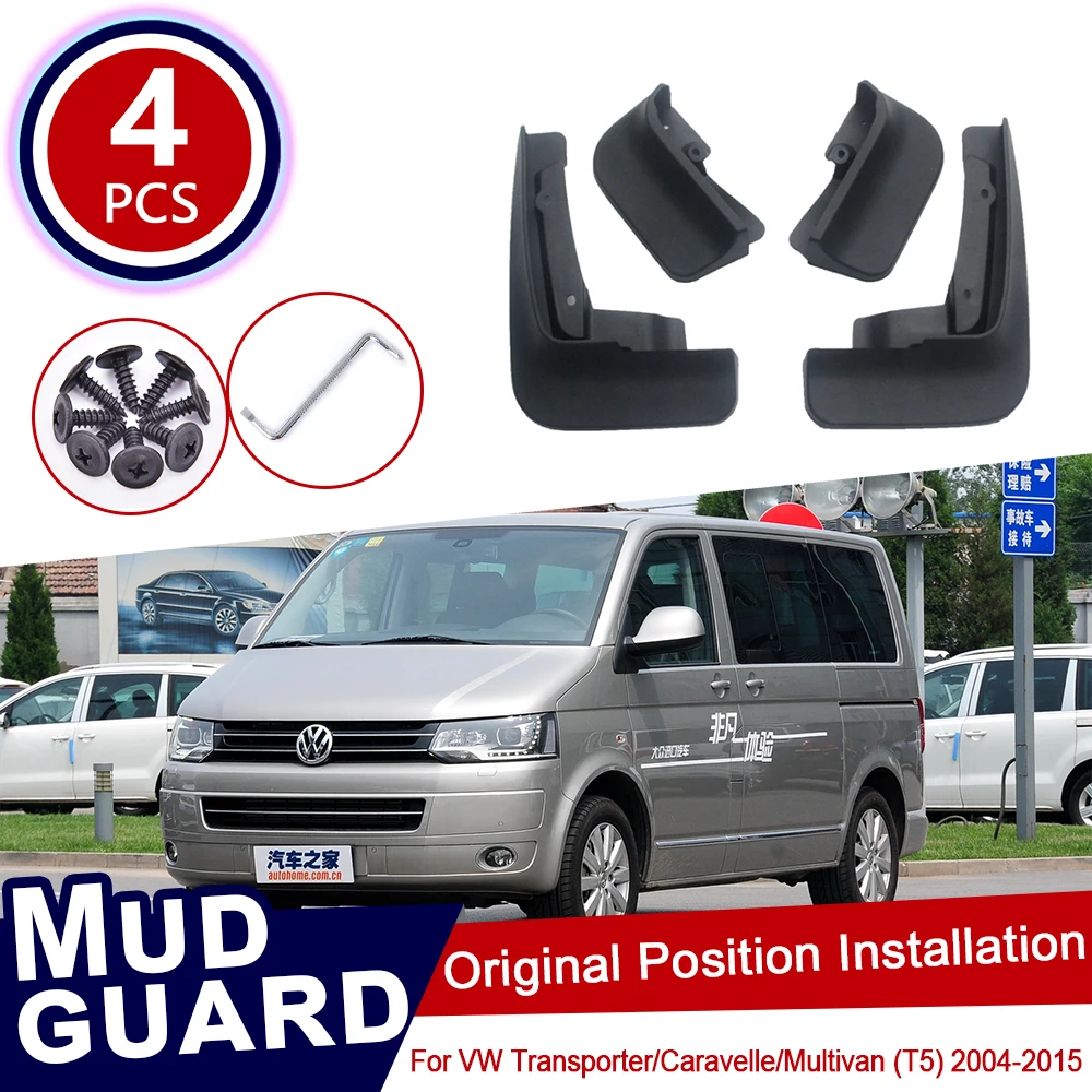 Per Volkswagen Vw Transporter T5 Caravelle Multivan 2004 ~ 2015 Auto Mud Flaps Parafango Paraspruzzi Parafango Paraspruzzi 2013 2014