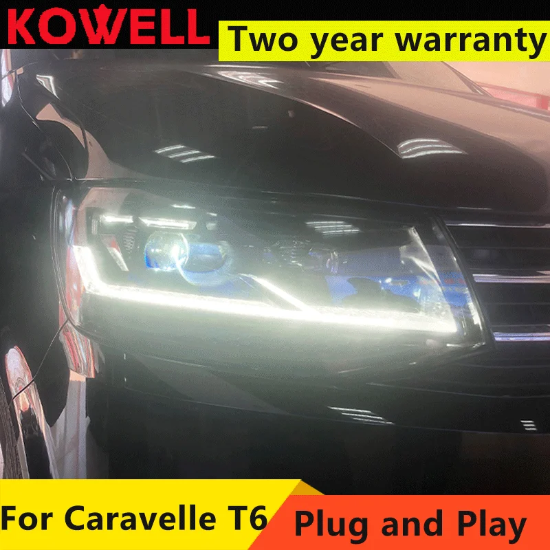 Nuovo Stile Per Vw Transporter Caravelle Head Lamp Multivan T6 Full Led Fari Con Segnale Di Svolta In Movimento Faro