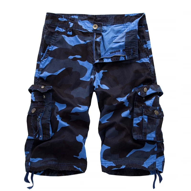2023 Military Camo Cargo Shorts Summer Fashion Camouflage Multi-Pocket Homme Army Casual Shorts Bermuda Masculina Plus Size 40