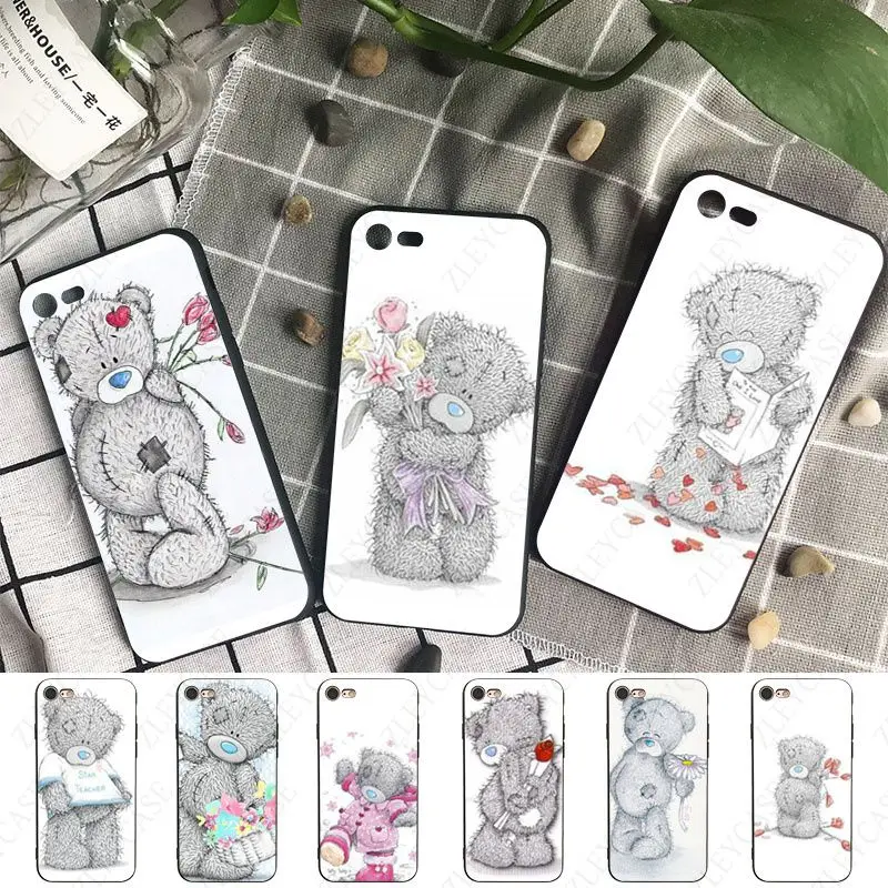 Bella Cover Morbida Per Telefono Teddy Bear Per Iphone 15Pro Max 13Pro 7 8Plus Xs Xr 14Plus 11Pro 12Pro Max 13Mini Se 2020 Custodie Coque