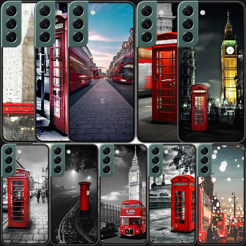 Custodia Per Telefono London Bus England Per Samsung Galaxy Note 20 Ultra 10 Lite 9 8 M11 M12 M21 M30S M31S M32 M51 M52 J8 J6 J4