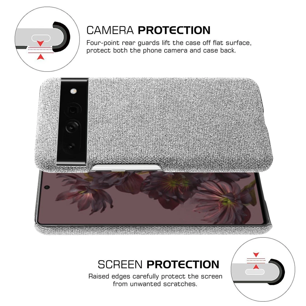Pixel7 Pro Per Google Pixel 7 Pro Custodia Morbida In Tessuto Premium E Impugnatura Antiscivolo Pixel 7 Pro Panno Funda Per Pixel 6 7 Pro