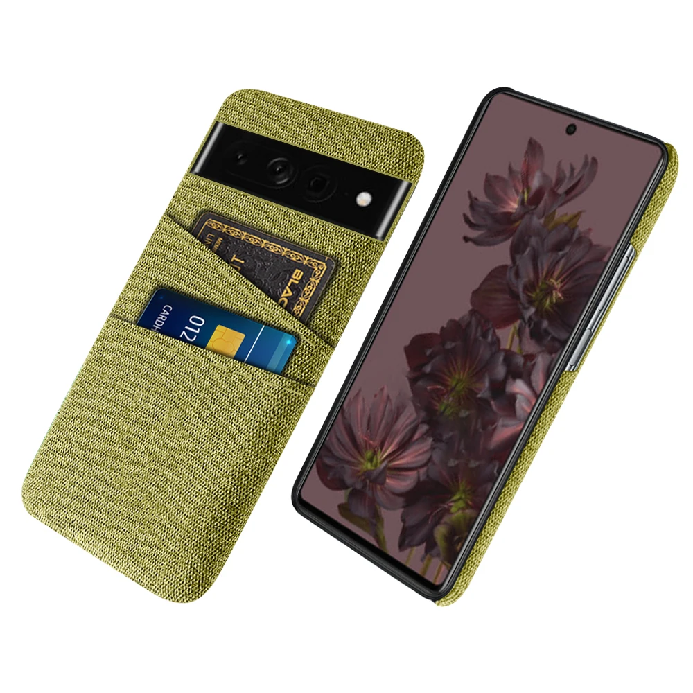 Pixel7 Pro Per Google Pixel 7 Pro Custodia Dual Card Tessuto Panno Luxury Business Cover Pixel 7 Pro Phone Funda Per Pixel 6 7 Pro