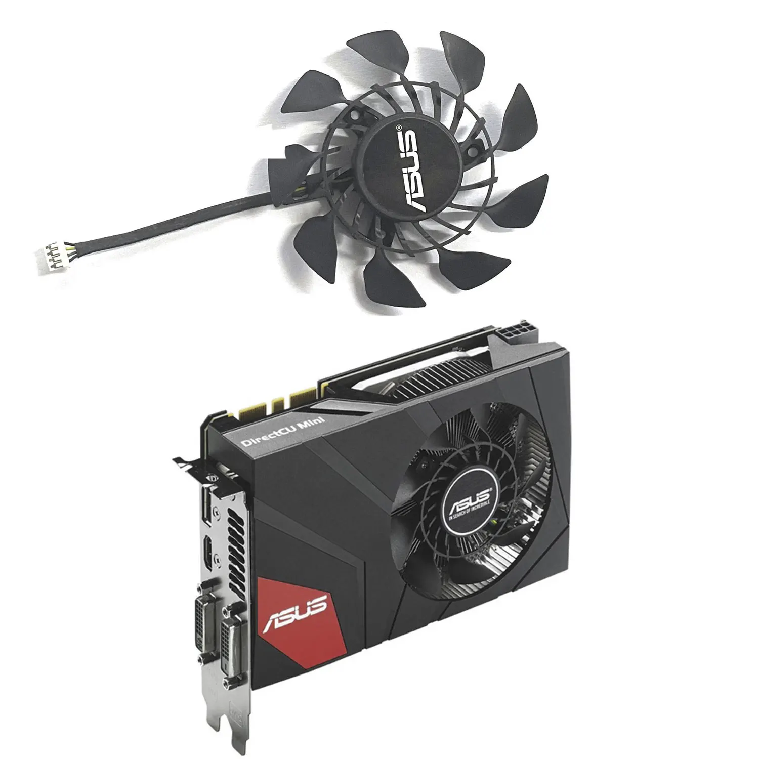Originale 85Mm 4Pin Muslimt129215Su Gtx970-Dcmoc-4Gd5 Gpu Adatto Per Asus Gtx970 960 950 760 670 Raffreddamento Della Scheda Minigrafica