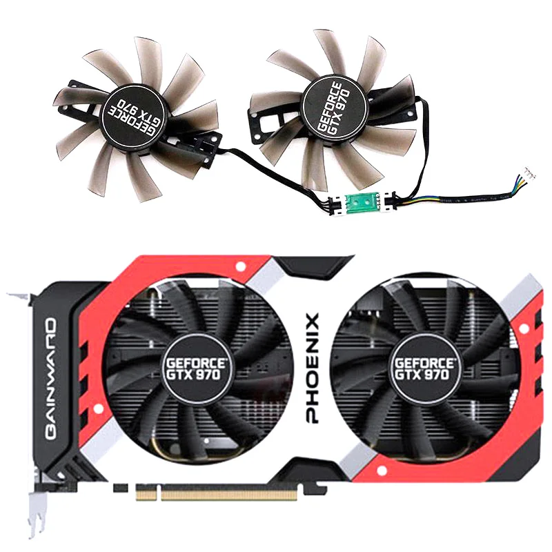 Dispositivo Di Raffreddamento Originale Ga92S2U 4Pin Gtx970 Phenix Gpu Per Ventola Di Raffreddamento Della Scheda Grafica Gainward Gtx970 Phenix