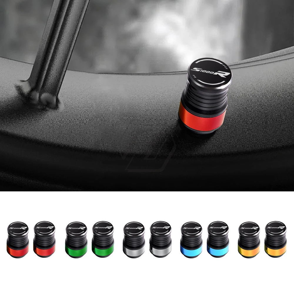 For Bmw S1000R Motorrad -Cnc Aluminum Motorcycle Wheel Tire Valve Caps Cover Cnc 5 Color