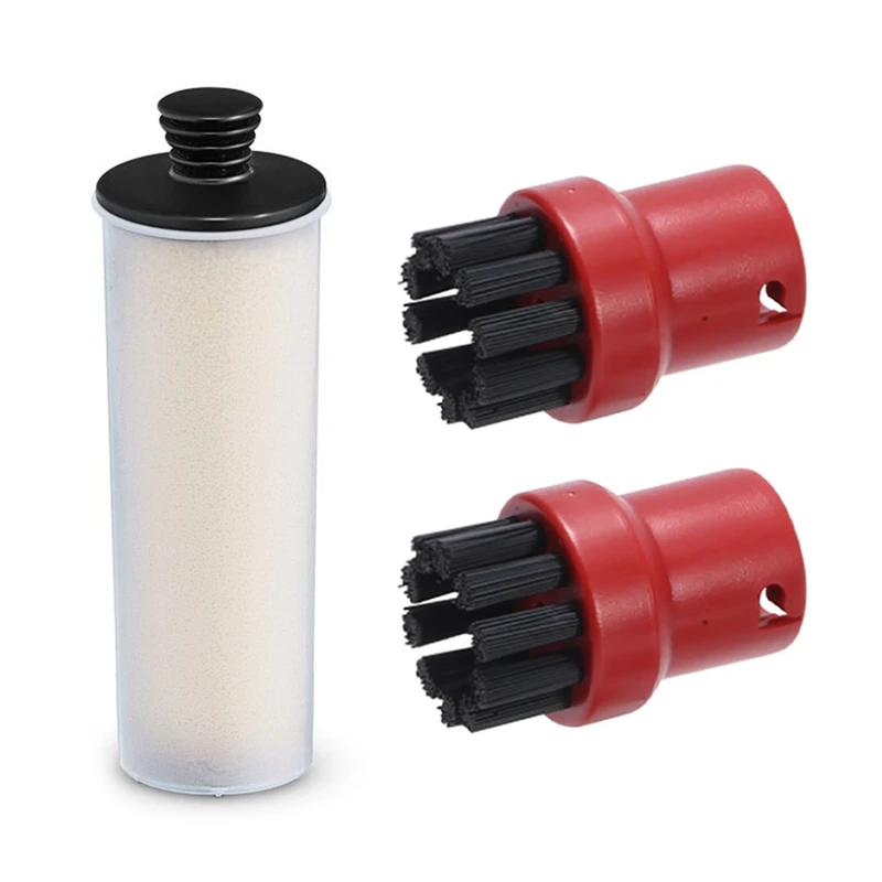 Per Karcher Sc2 Sc3 Disincrostante Stick + Brushx2 Rotondo Rosso Compatibile Con Per Karcher Sc 3 Easyfix Steam Cleaner