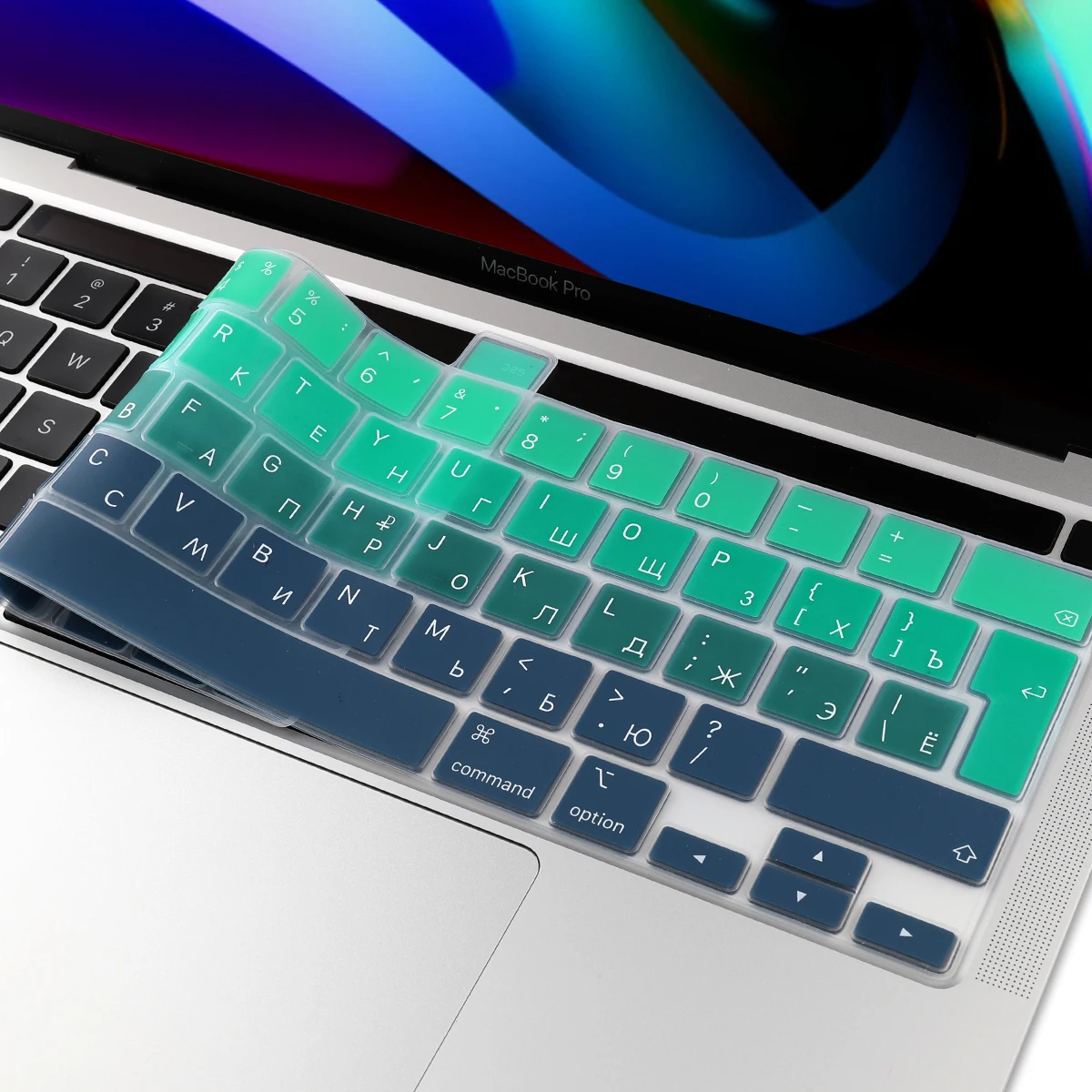 Light Shine Through Tpu Super Clear Russian Spain Keyboard Cover Sticker Per 2020 Macbook Pro 13 16 Pollici A2289 A2251 A2338 A2141