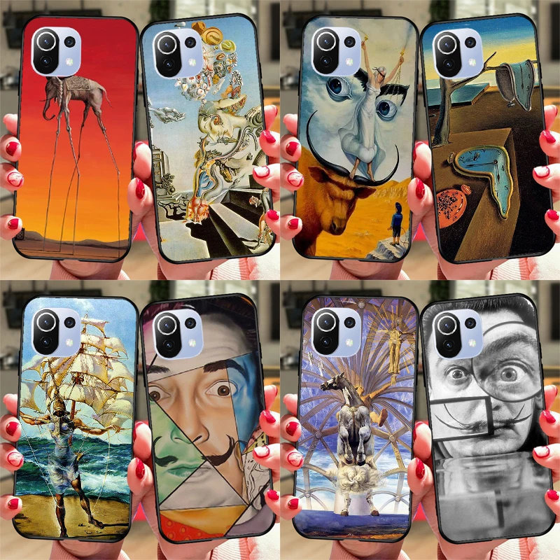 Salvador Dali Art Funda Per Poco F5 X3 X4 X5 Pro F4 Gt C40 F3 Custodia Per Xiaomi 11T 12T Pro 12X13 Lite Cover