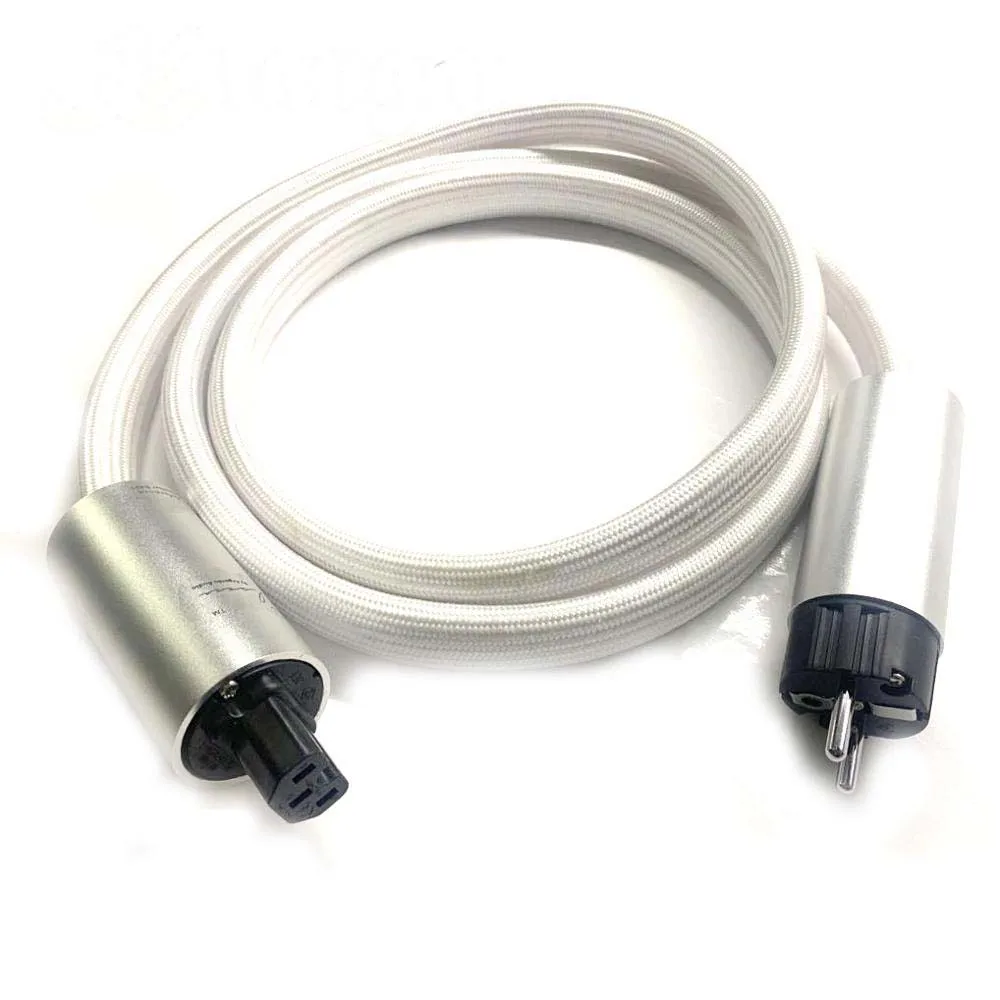 Hi-End Argento Master Flow Versione Usa/Ue Alimentazione Cavo Di Alimentazione Ca Amp Cd Player Cavi Di Alimentazione Audio