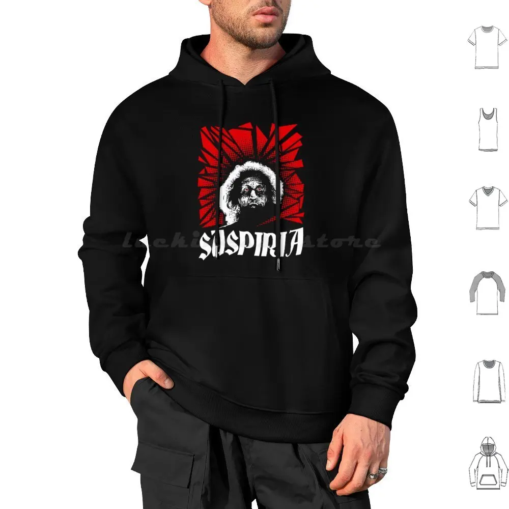Felpe Con Cappuccio Suspiria Manica Lunga Suspiria Horror Dario Argento Glass Witch Samhain1992
