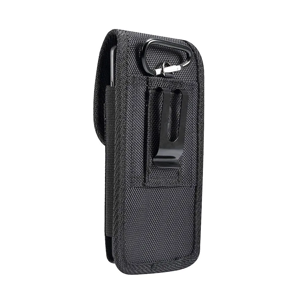 Cintura Di Custodia In Nylon Con Clip In Metallo Nuovo Stile Di Affari Per Micromax Eg111, Tela Di Canapa Duet Ii