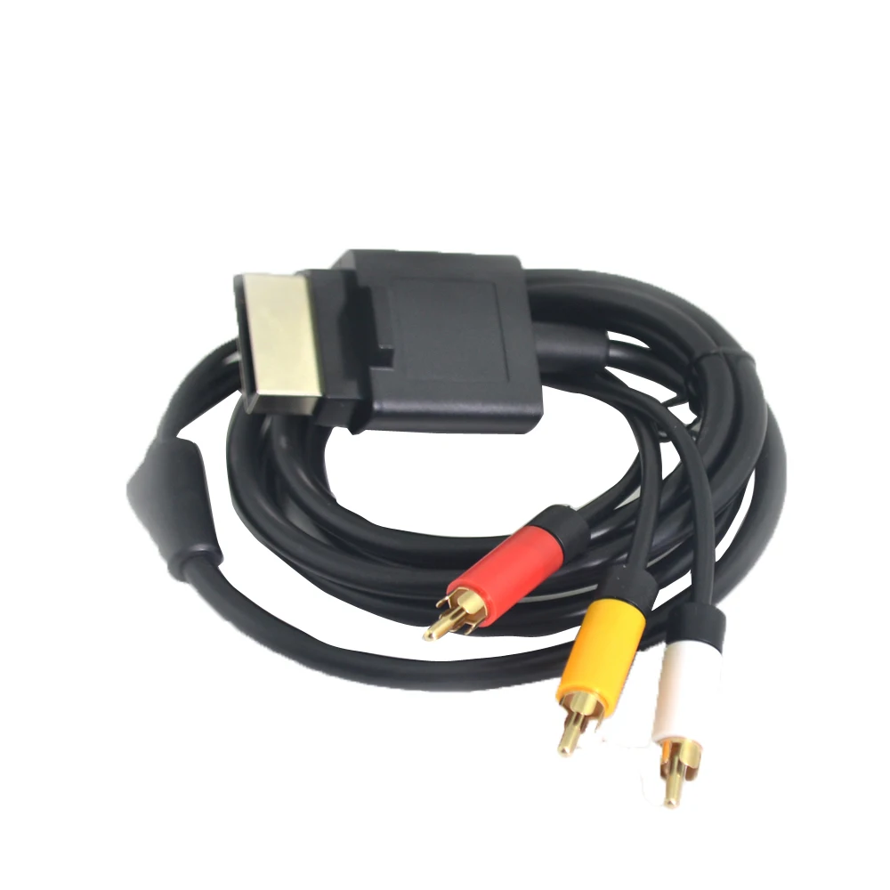 Nuovo Cavo Composito Video Av Rca Audio Video Da 1.8M Per Xbox 360 Slim Per Xbox 360