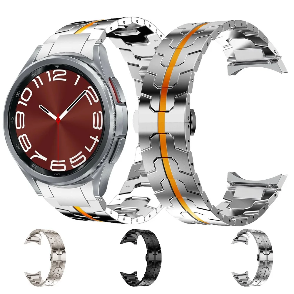 No Gap Iron Man Cinturino In Acciaio Inossidabile Per Samsung Galaxy Watch 6 Classic 43 Mm4 7Mm/Watch6 5 4 40 Mm44Mm Bracciale 5 Pro 45Mm Cinturino