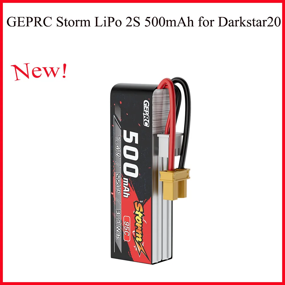 Geprc Storm Lipo 2S 500Mah 95C Batteria Xt30 Adatto Per Accessori Quadcopter Darkstar20 Series Drone Rc Fpv