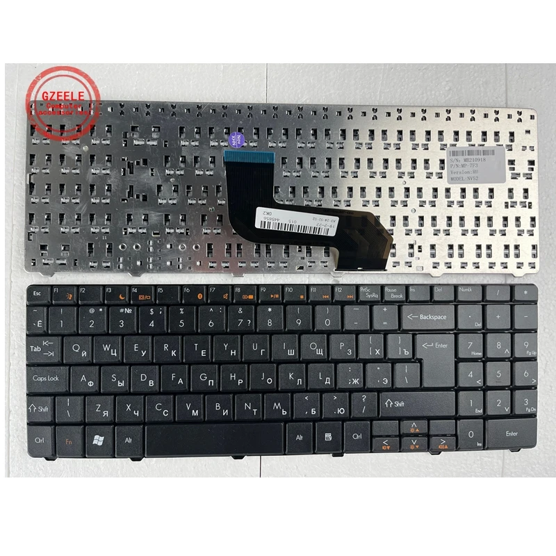 Gzeele Ru Tastiera Russa Per Packard Bell Tr81 Tr82 Tr85 Tr86 Tr87 Ms2274 Ms2285 Ms2288 Nsk-Al20G Nsk-Al21A Nsk-Al21D Nero