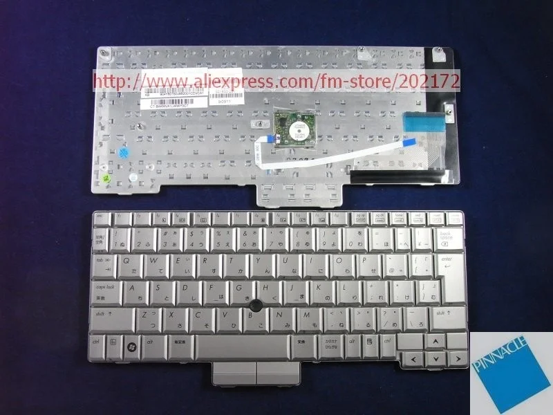 Tastiera Per Notebook Portatile Argento 501493-291 501493-Ab1 502836-291 Per Serie Hp Compaq 2730P (Giappone)
