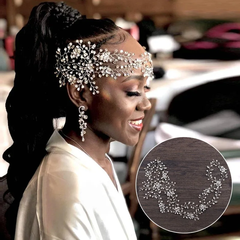 2020 New Handmade Crystal Bridal Headband Diademi Moda Sposa Accessori Per Capelli Donna Princess Wedding Hairband Headwear