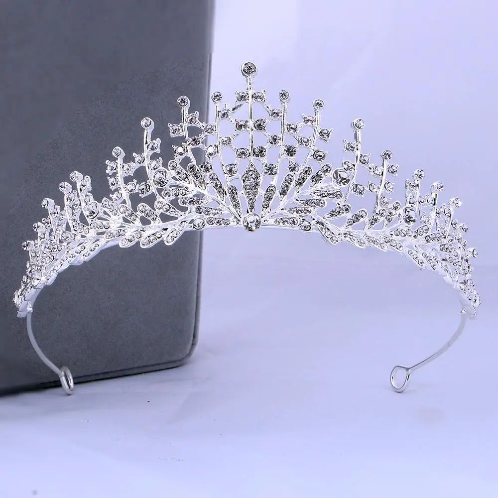 Retro Colorato Regina Principessa Temperamento Barocco Corona Di Cristallo Sposa Corona Accessori Per Capelli Strass Tiara