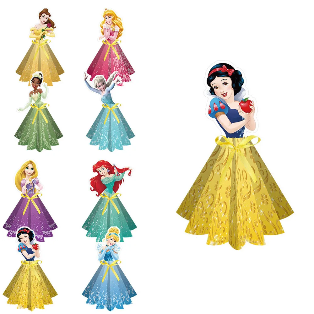 1 Pz/Lotto Disney Princess Table Happy Birthday Party Decoration For Baby Girl Favor Baby Shower Princess Table Set Decoration