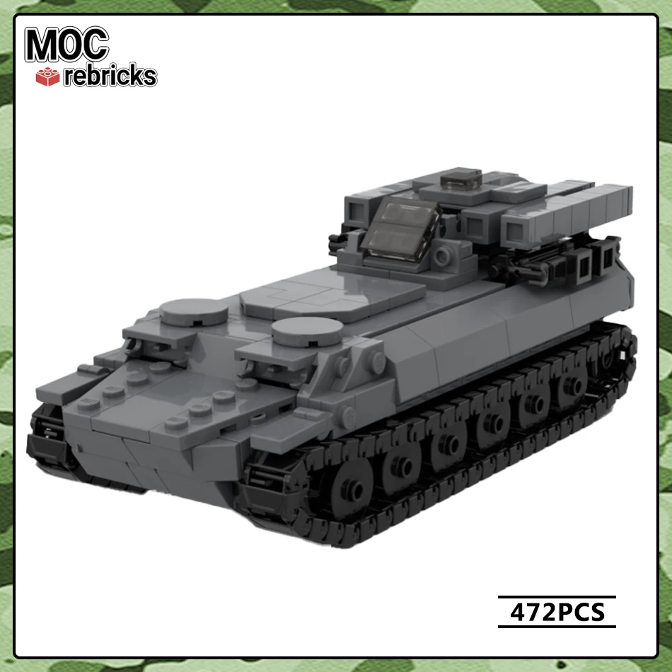 Ww2 Veicolo Militare Serie 9 K35 Strela 10 Tank Moc Building Block Modello Fai Da Te Puzzle Originalità Educazione Mattoni Giocattoli Per I Regali