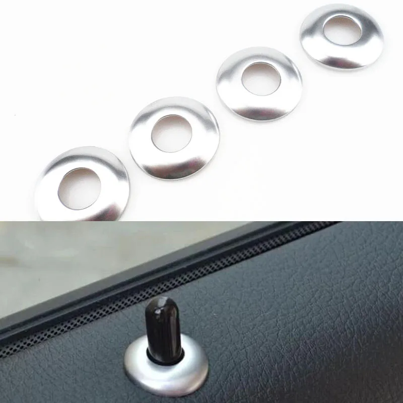 Nuovo Chrome Car Door Lock Button Gromet Ditali Trim Caps Per Bmw Z3 Serie 3 E90 F30 F31 320 328 335