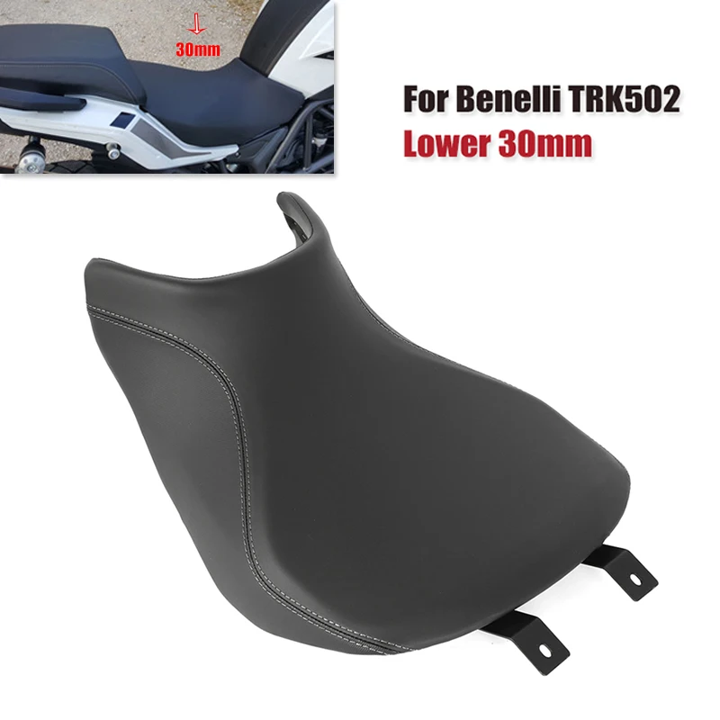 Per Benelli Trk502 Trk 502 Retro Modificato Gobba Sedile Inferiore 30Mm Sedile Sella Cuscino Pad Accessorio Moto Vintage Nero