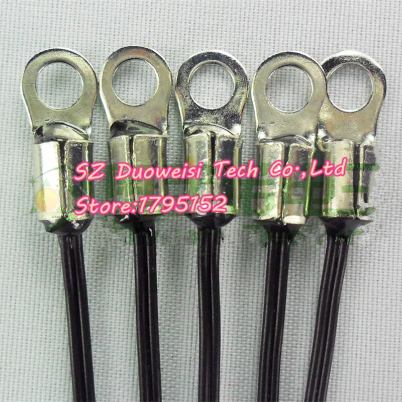 20 Pz/Lotto Ntc Termistore Modulo Del Sensore Di Temperatura 10 K Anello Di Ottone Diametro Interno 4.2Mm Precisione Di 1% Valore Di B 3950 100Mm