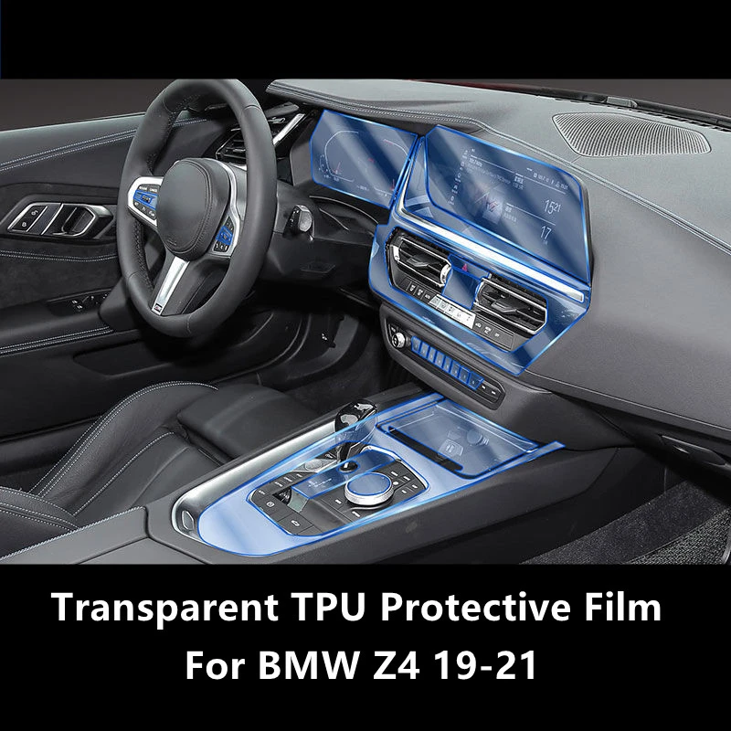 For Bmw Z4 G29 19-21 Car Interior Center Console Transparent Tpu Protective Film Anti-Scratch Repair Film Accessories Refit