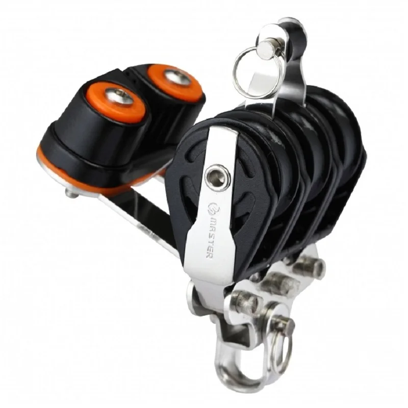 Marine Boat Yacht Barca A Vela Dinghy 29Mm 1 1/8 Pollici Triple Becket Cleaat Block Small Boat Block Master Spb-2913F