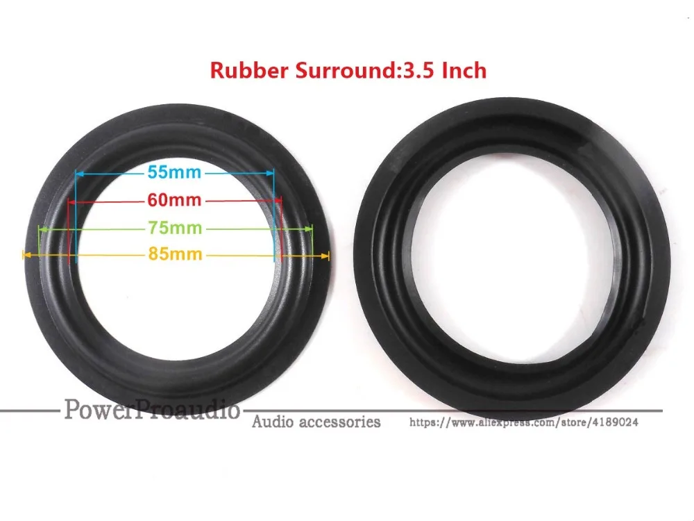 10 Pz/Lotto (3 1/2 ) 3.5 Pollici Alison Woofer / Bass Speaker Circonda La Gomma Di Riparazione