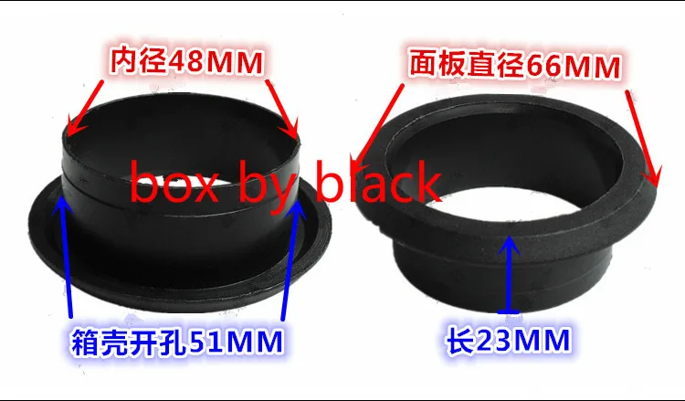 2 Pz 51Mm X 23Mm Audio Altoparlante Tubo Porta Bass Reflex Tubo Altoparlante Woofer Vent Nuovo