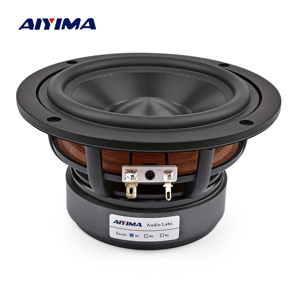 Aiyima 1 Pz 5.25 Pollici Midrange Bass Speaker 4 8 Ohm 60W Black Diamond Ceramic Basin Audio Woofer Altoparlante Altoparlante Hifi