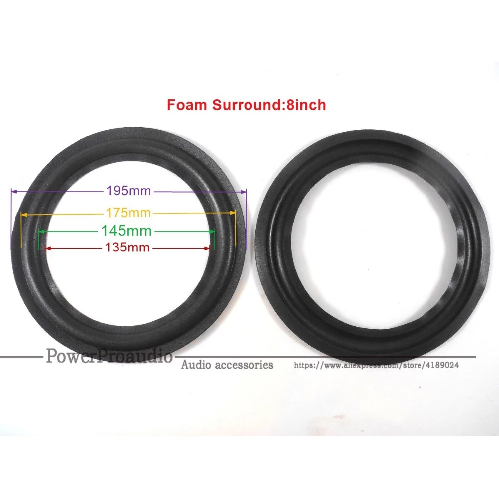 20 Pz/Lotto Nuovissimo 20 Pz/Lotto 8 Pollici 8 "Woofer/Bass Speaker Surround Repair Foam ( 135Mm / 145Mm / 175Mm/195Mm)