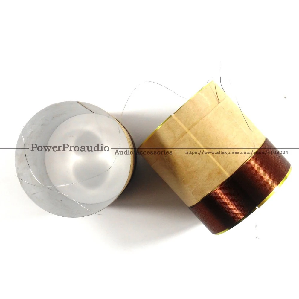 2 Pezzi 44.5 Bass Voice Coil Round Copper Due Strati Alluminio Bianco Diametro 44.5Mm Woofer Altoparlante Voice Coil Accessorie